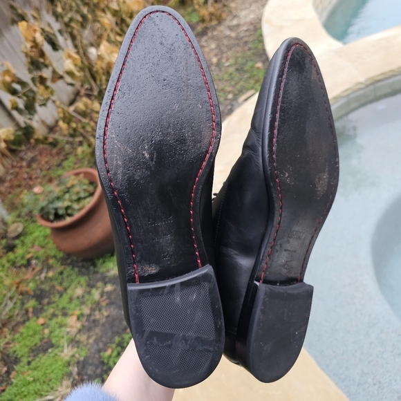 HUGO Boss Men's Appeal_oxfr_bu Oxford Flat Black Leather Dress Shoes  12 - Picture 11 of 15